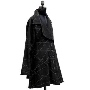 Cynthia Ashby Black Linen Jacket